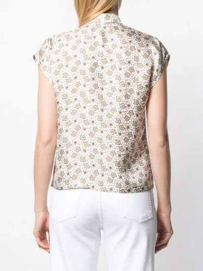 Shop Chloé Bandana Print Shirt In White