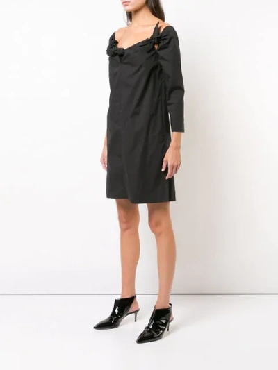 Shop Isa Arfen Triple Knot Mini Dress In Black