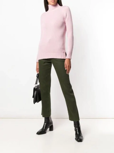 Shop Aragona Turtle Neck Jumper In Pink