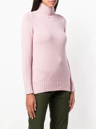 Shop Aragona Turtle Neck Jumper In Pink