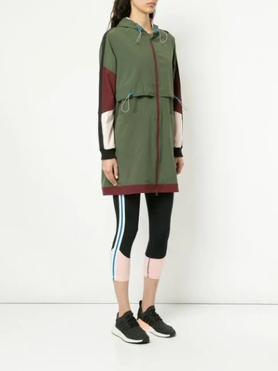 Shop The Upside A Hooded Zipped Jacket In Green