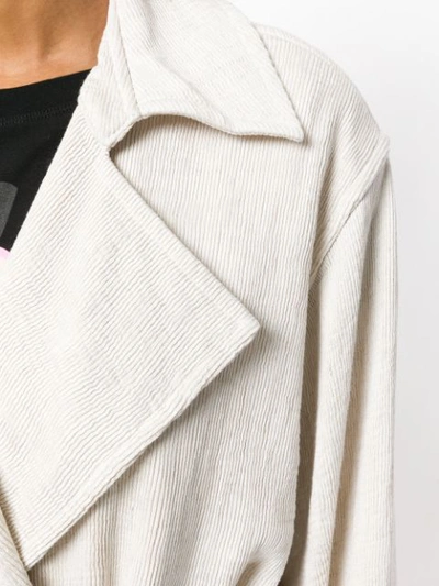 Shop Simon Miller Double Breasted Coat In Neutrals