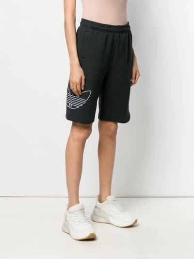 Shop Adidas Originals Adidas Outline Track Shorts - Black