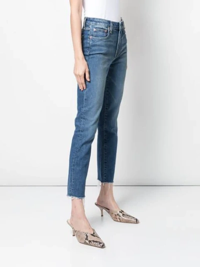 Shop Trave Denim Mid Rise Slim Fit Jeans In Blue