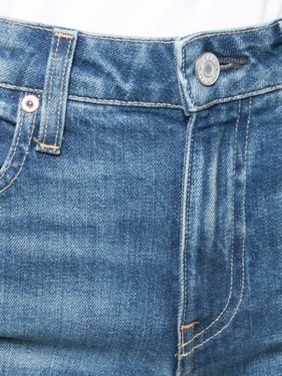 Shop Trave Denim Mid Rise Slim Fit Jeans In Blue