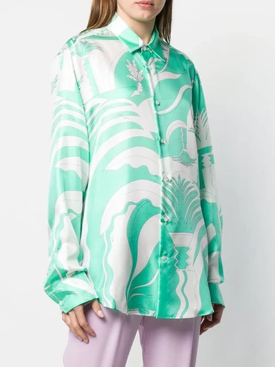 Shop Emilio Pucci Summer Print Shirt In Green