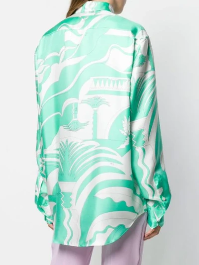 Shop Emilio Pucci Summer Print Shirt In Green