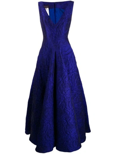 Shop Talbot Runhof Tottori Dress In Blue