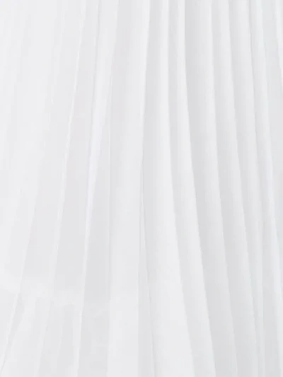 Shop Ermanno Scervino Flared Pleated Skirt In White
