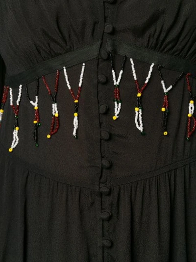 Giacobino Cdc Mini Dress W Fringes In Black