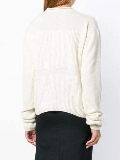 Shop Andrea Ya'aqov Cropped Jumper - White