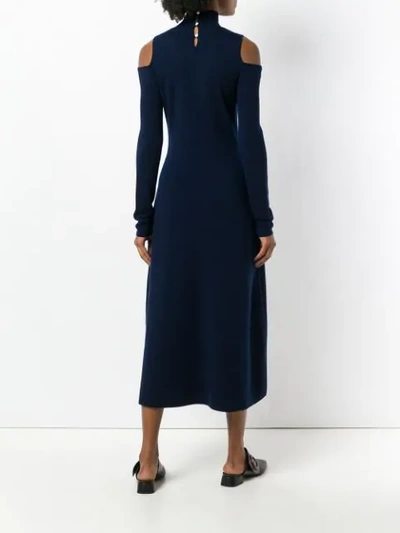 Shop Gabriela Hearst Silveira Knitted Dress In Blue