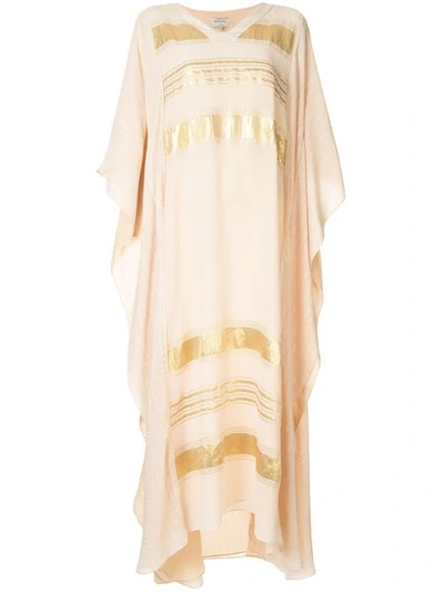 Shop Zeus + Dione Symi Kaftan In Neutrals