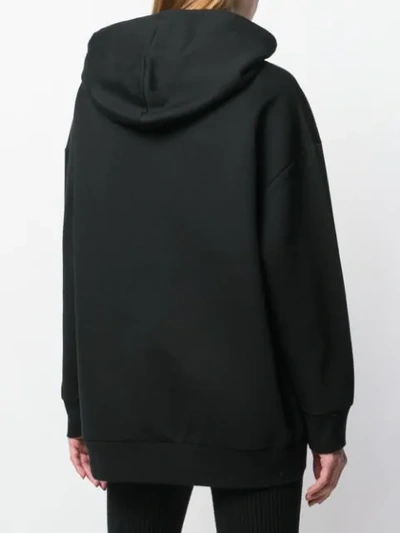 Shop Stella Mccartney Logo Print Hoodie In Black