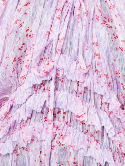 Shop Carolina Herrera Pleated Ruffle Blouse - Pink