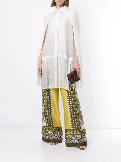 ALBERTA FERRETTI PRINTED PALAZZO PANTS - 绿色