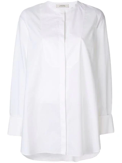 Shop Dorothee Schumacher Bib Front Blouse In White