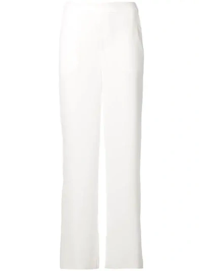 Shop P.a.r.o.s.h Wide Leg Trousers In White