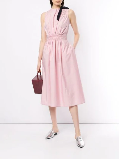 Shop Roksanda Pleated Summer Dress - Pink