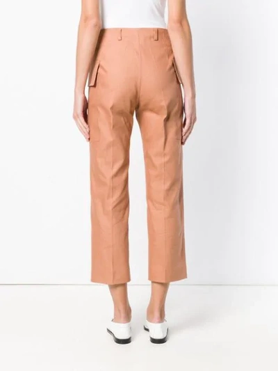 Shop Sofie D'hoore Cargo Cropped Trousers In Pink