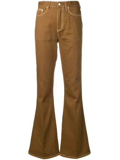 Shop Eytys Oregon Twill Trousers - Brown