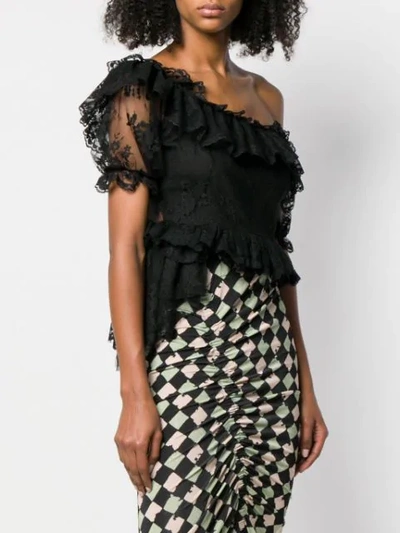 Preen By Thornton Bregazzi Iris Top In Black