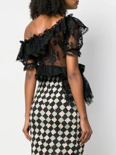 Preen By Thornton Bregazzi Iris Top In Black