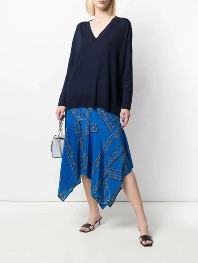 Shop Allude V In Blue