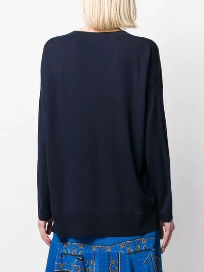 Shop Allude V In Blue