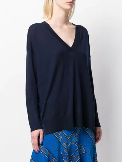 Shop Allude V In Blue