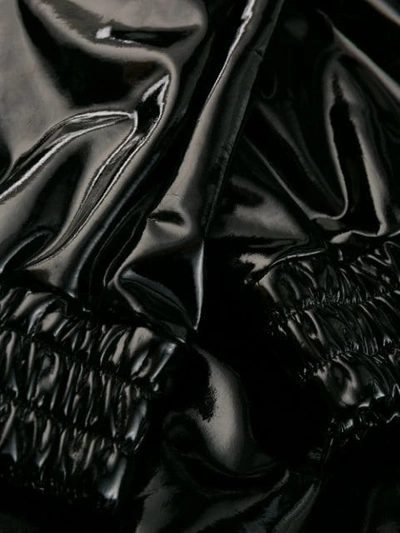 Shop Michael Michael Kors Vinyl Track Pants In Black