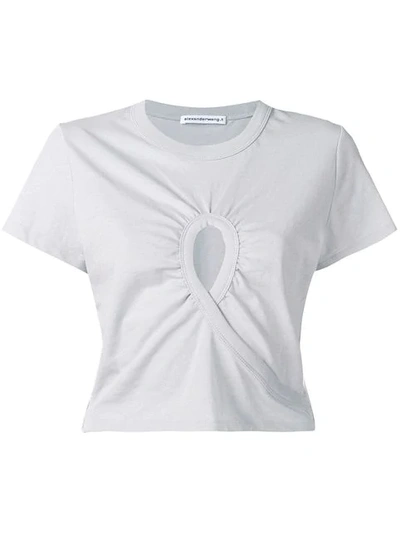 Shop Alexander Wang T Hole T-shirt In Grey