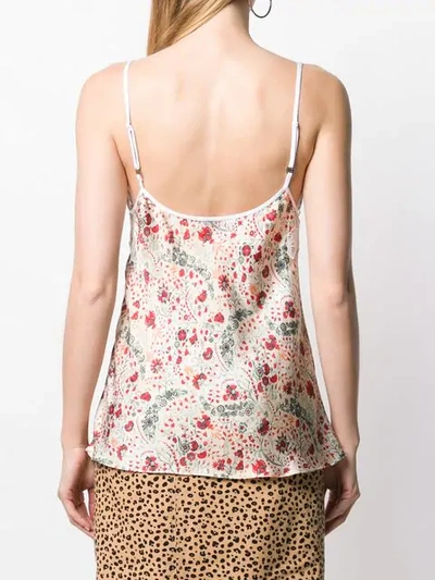 Shop Paco Rabanne Floral Camisole In Neutrals