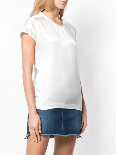 Shop Pinko Boxy Round Neck T In White