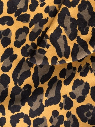 Shop Zimmermann Leopard Print Bandeau Bikini In Brown