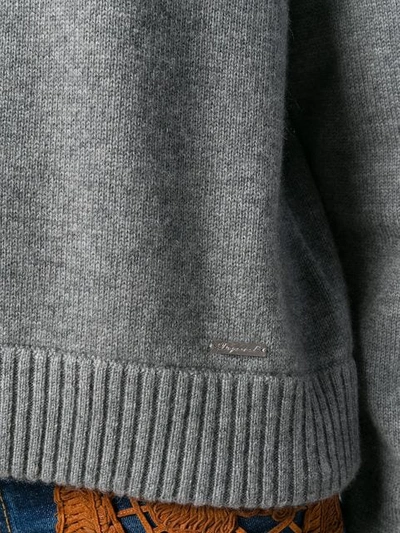 Shop Dsquared2 Turtleneck Knit In Grey