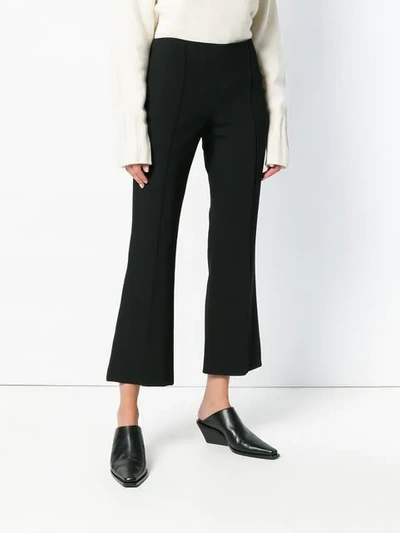 Shop The Row Cropped Trousers In Black