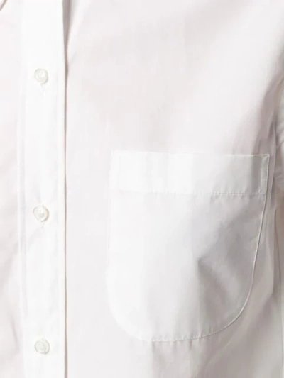 Shop Thom Browne Hemd Mit Logo-patch In White