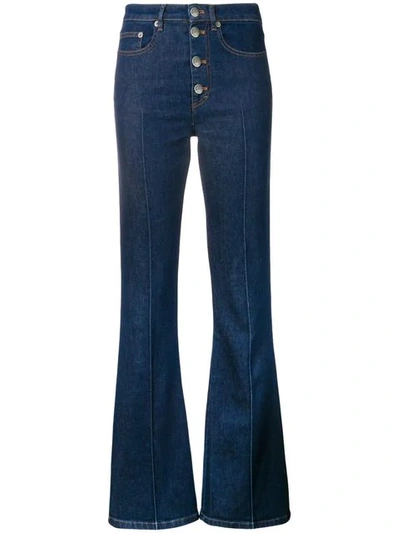 Shop Sonia Rykiel Bootcut Jeans In 420-bleu Denim