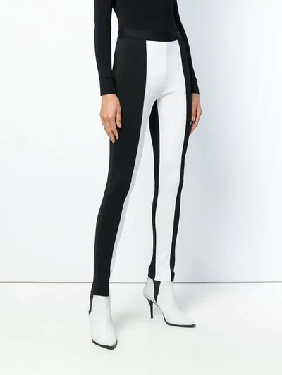 Shop Givenchy High Waist Leggings In 004 Black/white