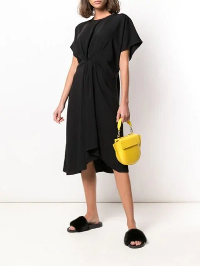 Shop Kenzo Loose-fit Midi Dress In Black