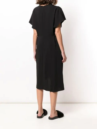 Shop Kenzo Loose-fit Midi Dress In Black