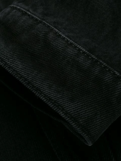 Shop Msgm Cat Denim Jacket In 99 Black