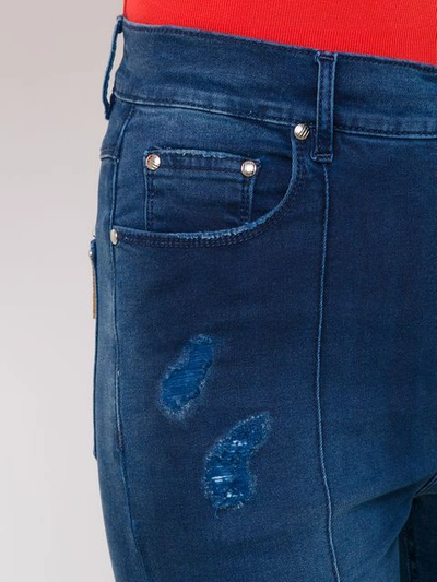 Shop Amapô Kansas Flared Jeans In Blue