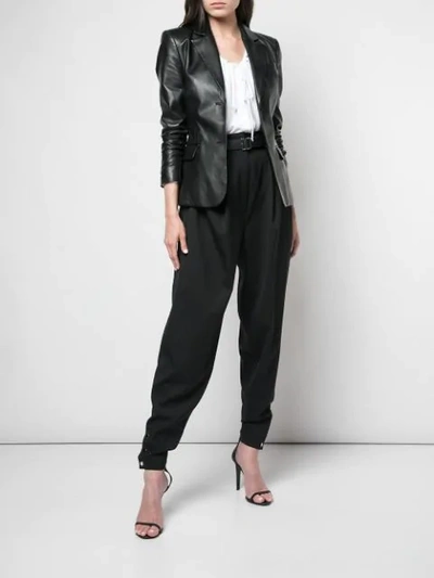 Shop Altuzarra Blazer Aus Leder In Black