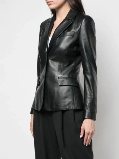 Shop Altuzarra Blazer Aus Leder In Black