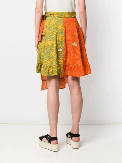 Shop Loewe Ibiza Skirt In Orange