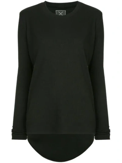 Shop Taylor Channel Sweatshirt In Black