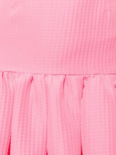 Shop Msgm Ruffled Sleeveless Dress In Pink