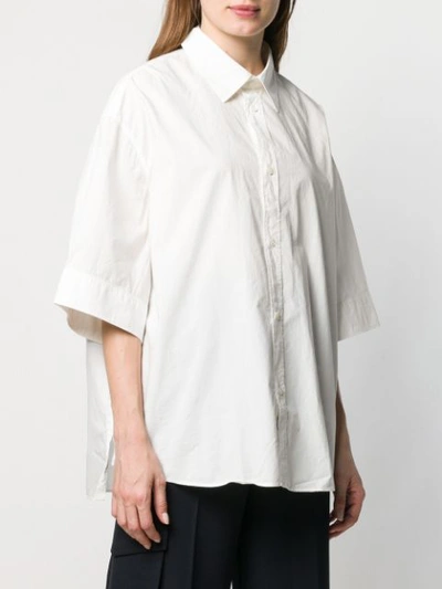 Shop Hope Oversized Plain Shirt - White